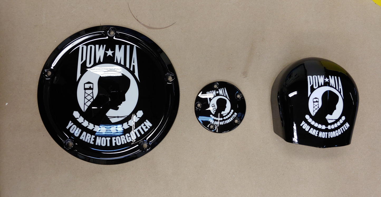 Pow MiA derby cover, points and horn cover