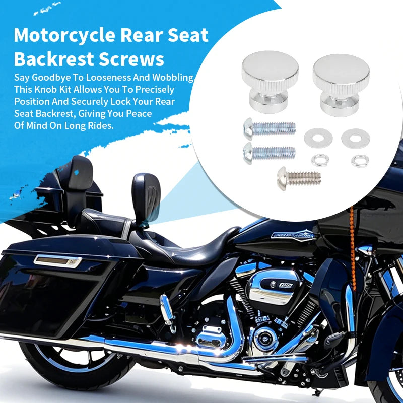Motorcycle Rear Seat Cushion Screw Passenger Seat Cushion Nut For Harley Touring Road Street Glide Road King CVO 2009-2025