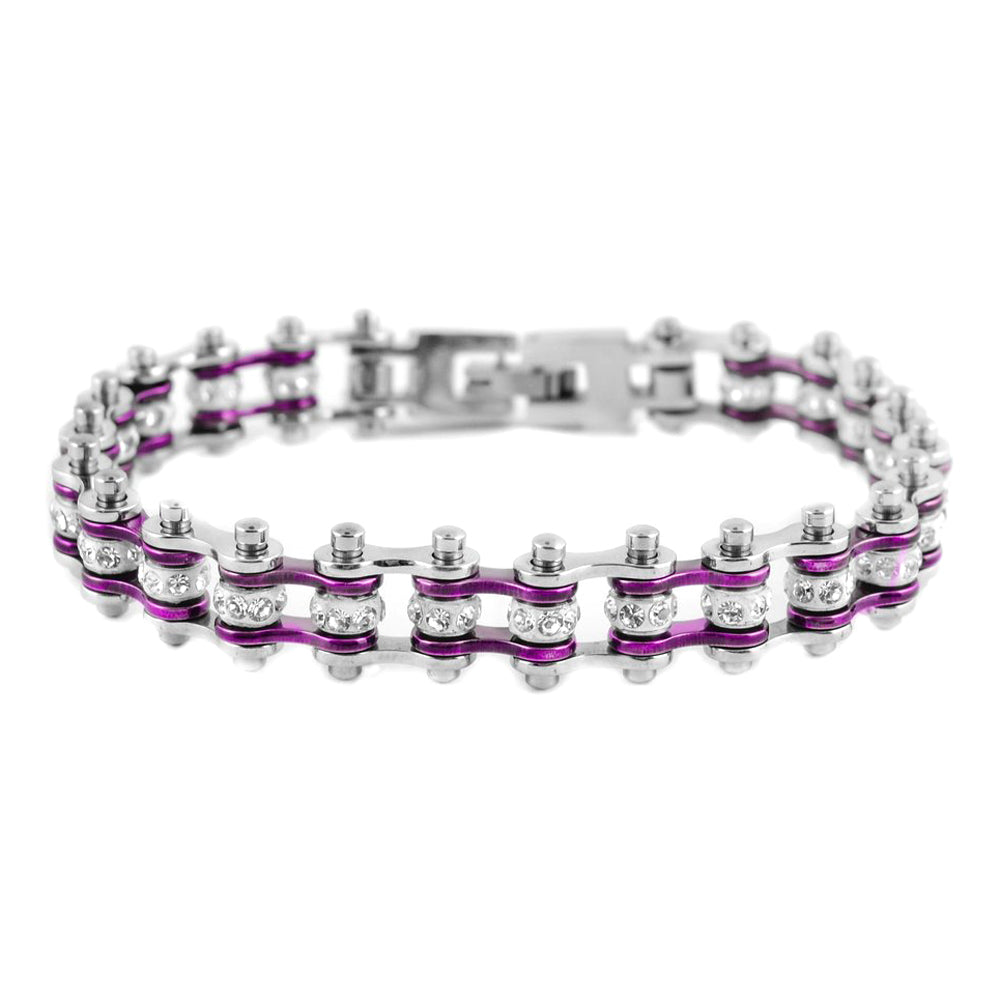 SK2003 Mini Size Two Tone Silver Candy Purple With