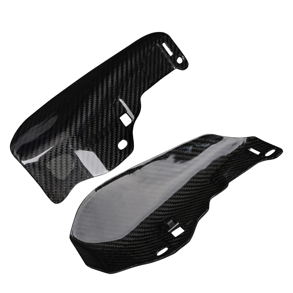 Black 3K Twill Glossy Carbon Fiber Engine Heat Shield for 2023-2025 Touring CVO Road Glide ST Motorcycle Fairing