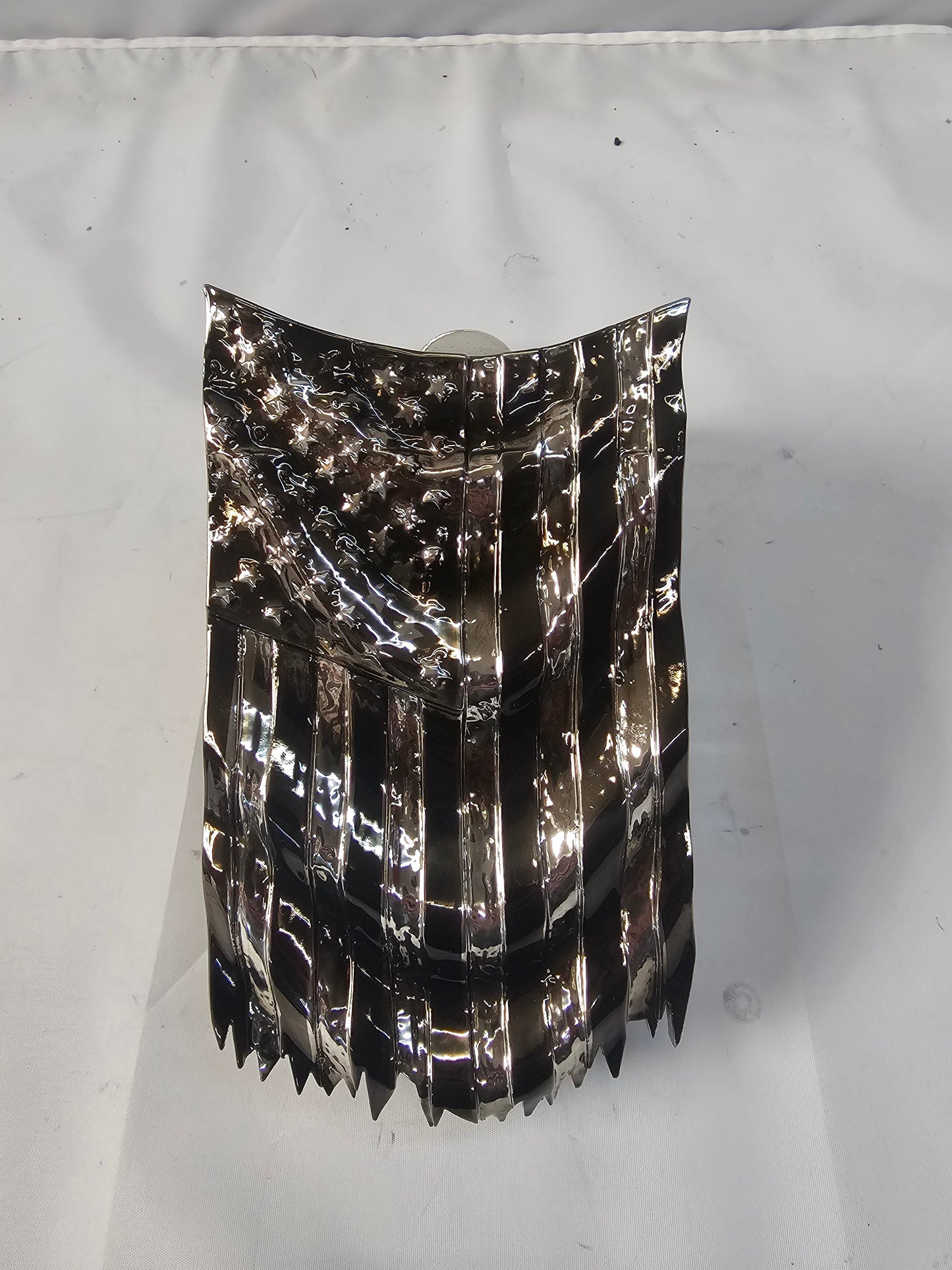 Draped American flag horn cover