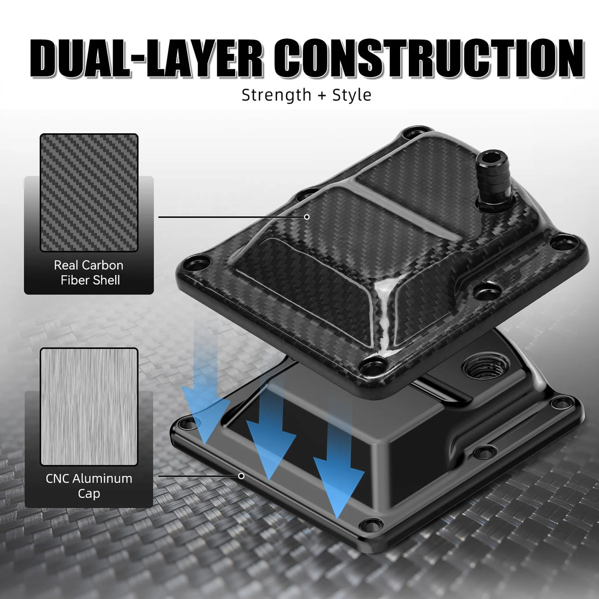 For 2017-2023 Harley Road Glide FLTRX Dual-Layer Vented Transmission Top Cover Street Glide Road King Softail Fat Boy Low Rider