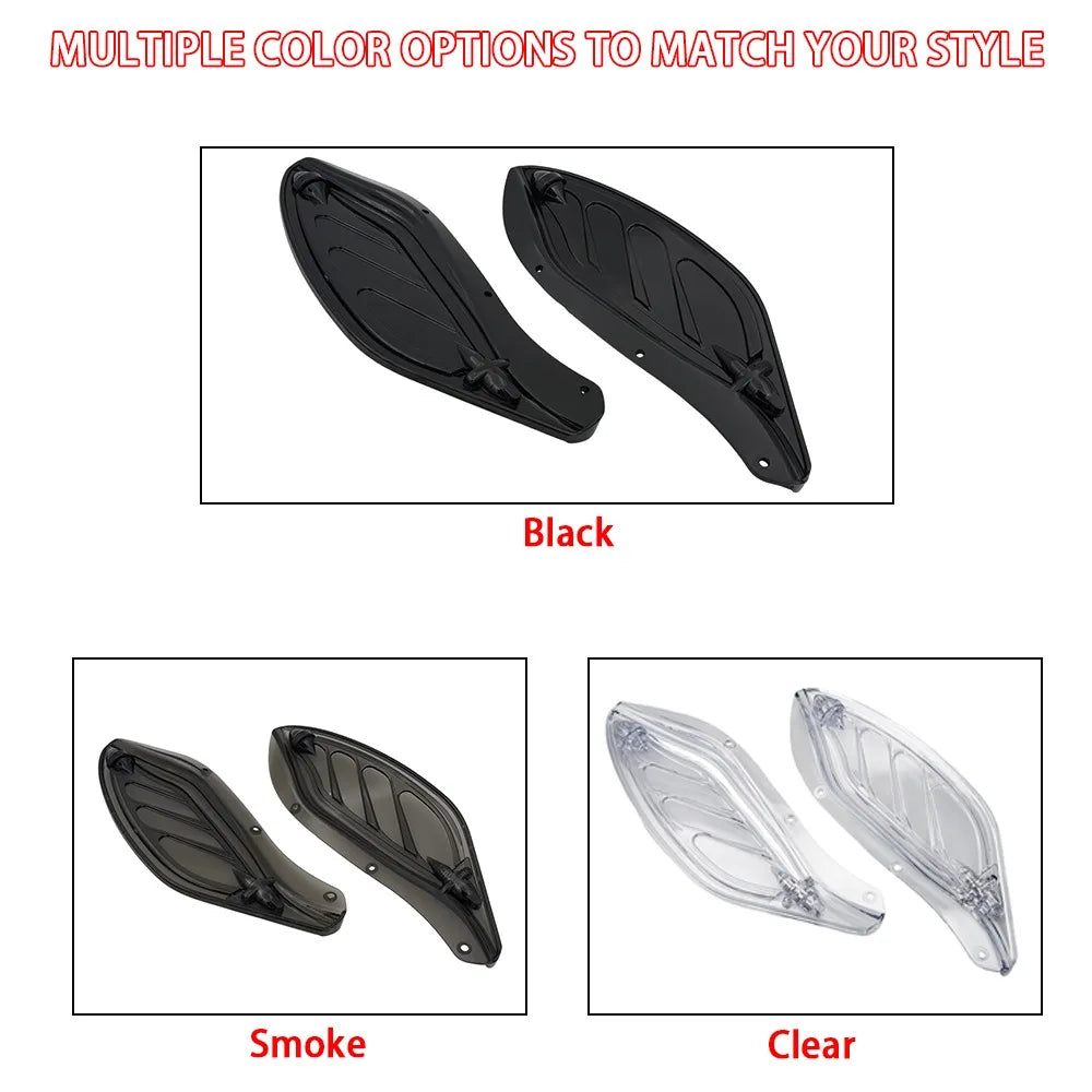 Motorcycle Adjustable Side Wind Shield Air Deflector Fairing Panel Fit For Harley CVO Touring Models