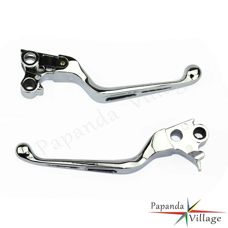 Motorcycle Chrome Brake Clutch Hand Lever Wide Blade Levers For Harley Dyna Breakout EFI FXSB 2013-2014 Wide Glide 1996-2005