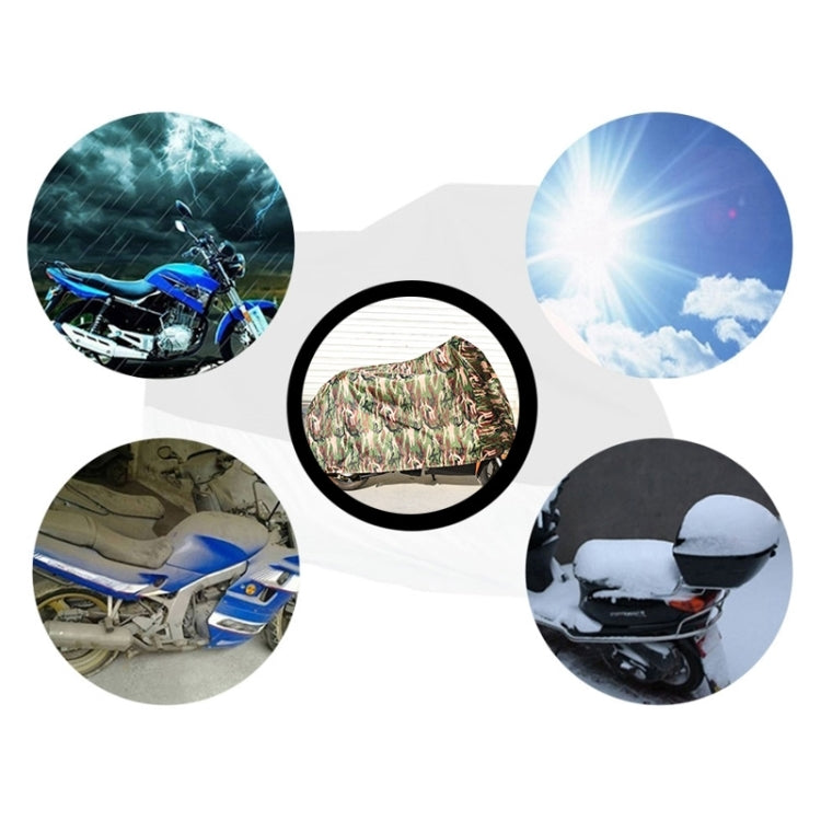 190T Polyester Taffeta All Season Waterproof Sun Motorcycle Mountain Bike Cover Dust & Anti-UV Outdoor Camouflage Bicycle Protector, Size: L