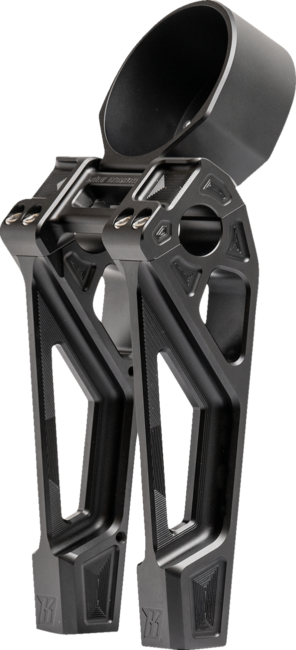 Fastback Risers - Includes Clamp & Gauge Bracket