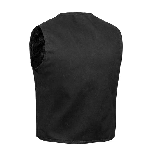 Kid's Denim Plain Side Vest