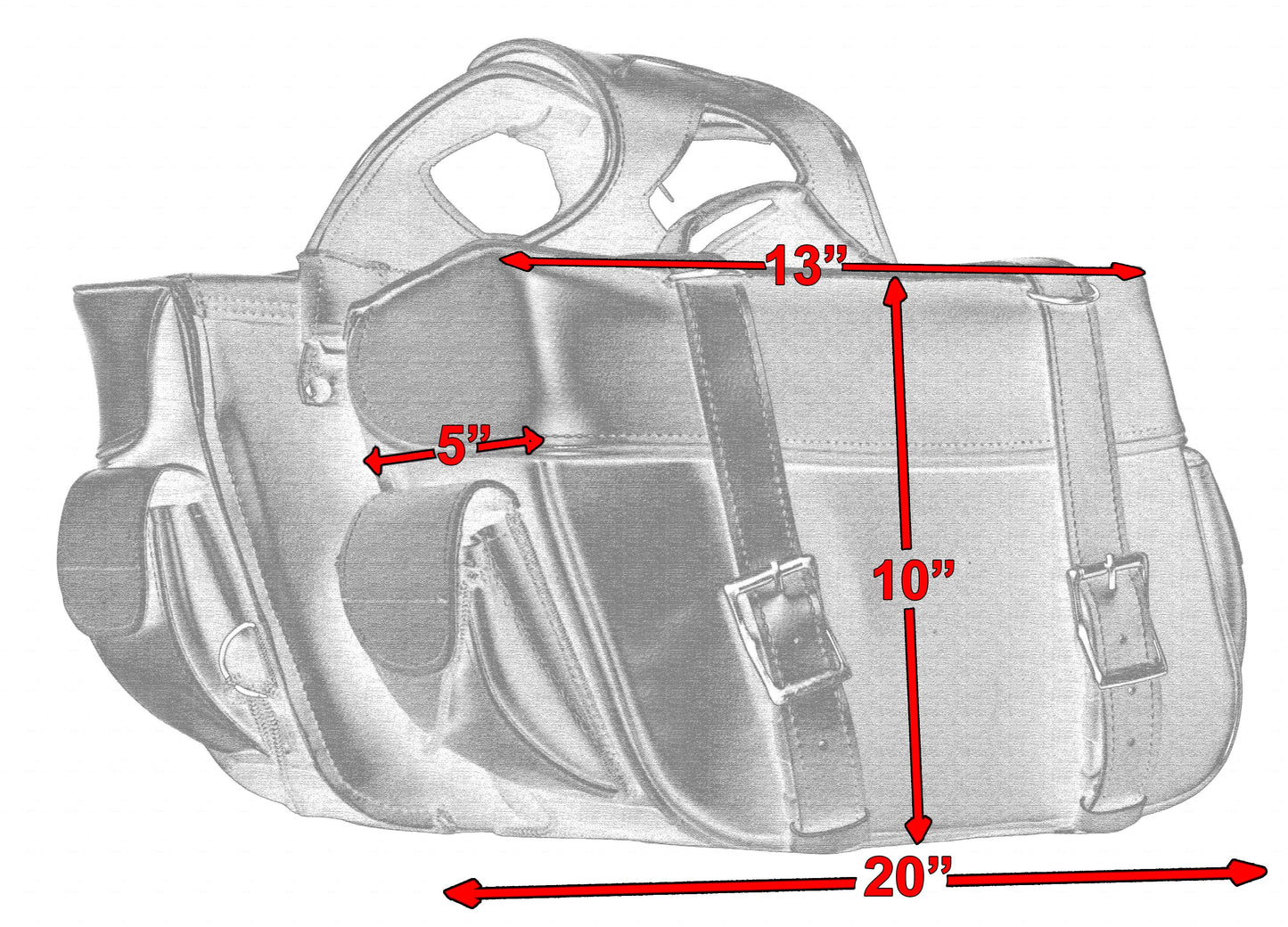 Two Strap Saddle Bag
