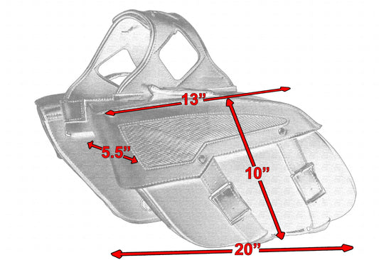 Two Strap Saddle Bag