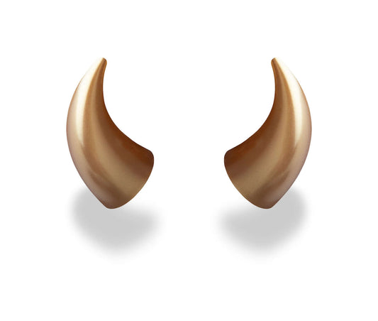 MagNeatOhz: Large Gold Devil Horns for Helmet