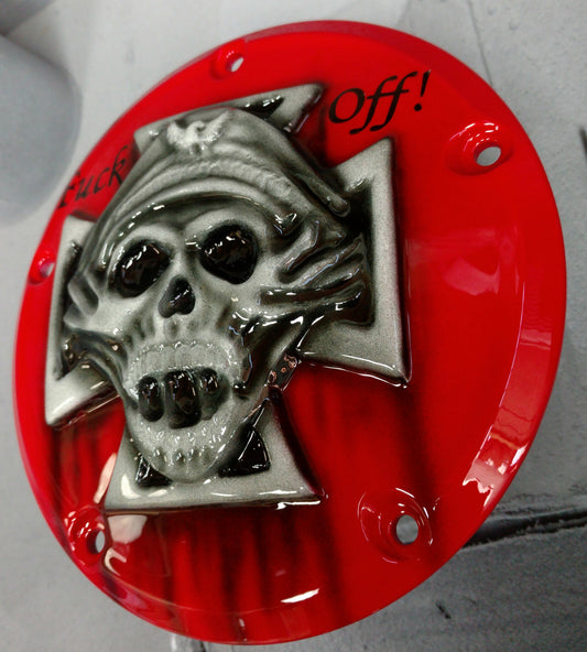 Harley Maltese Iron Cross Soldier Derby Cover
