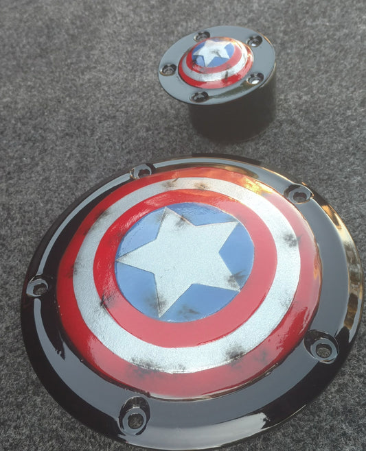Captain America shield derby, points cover and fuel door