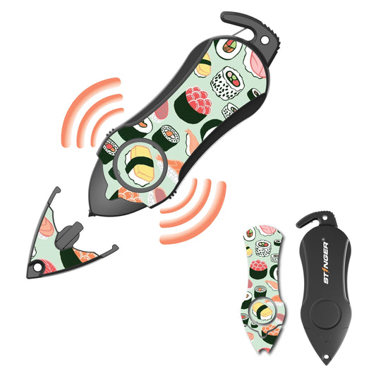 Personal Alarm Keychain Safety Emergency Tool (Sushi)