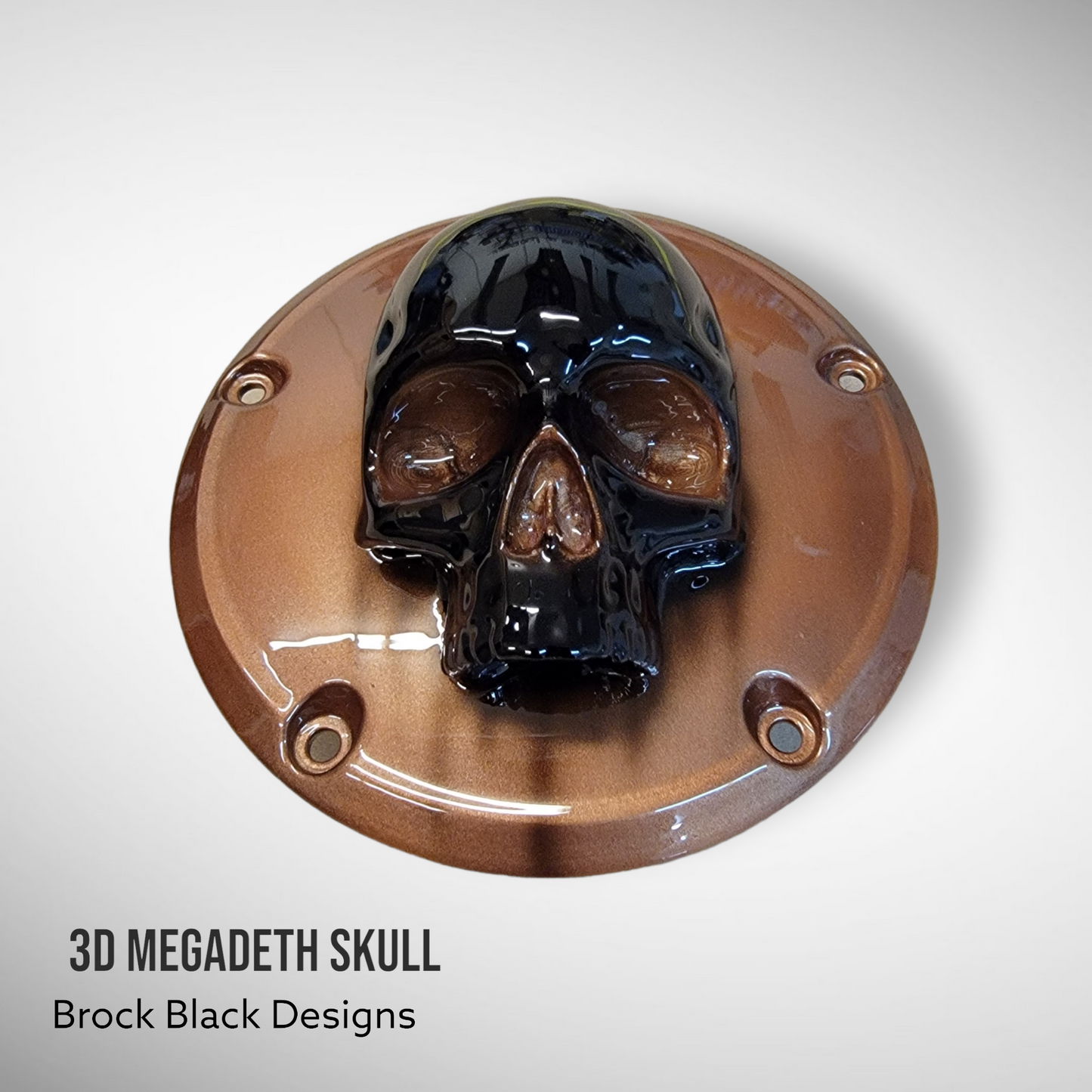 Megadeth skull harley derby and points timing cover