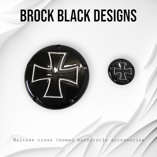 Maltese cross Harley derby cover