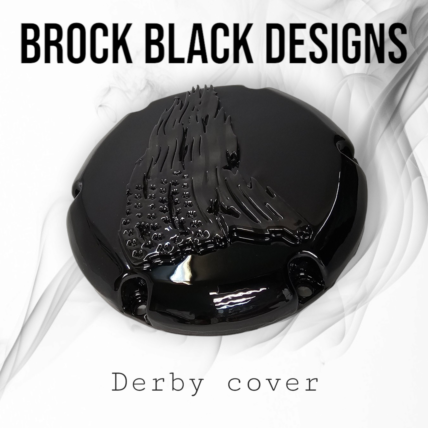 Recessed Tattered American Flag Harley derby cover