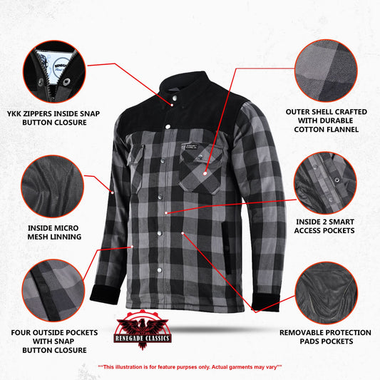 Grindstone Grey Men’s Flannel Shirt