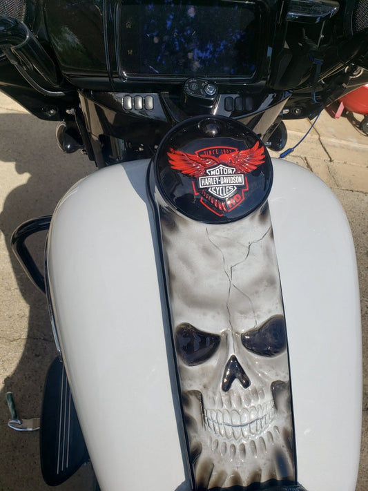 Harley Davidson touring console eagle and skull theme