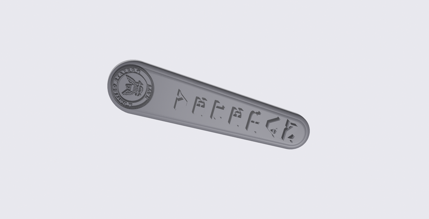 08+ touring console insert 3D US Navy Veteran