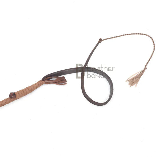 Indiana Jones Style Tan Leather Bullwhip (4ft – 12ft) – Handmade Cowhide