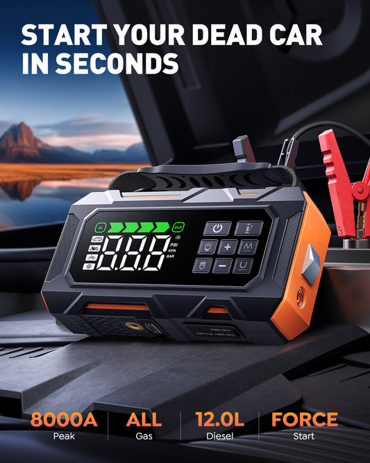 【New Arrivals】Buture Beta09 Jump Starter 8000A All‑in‑One Roadside Power Pack