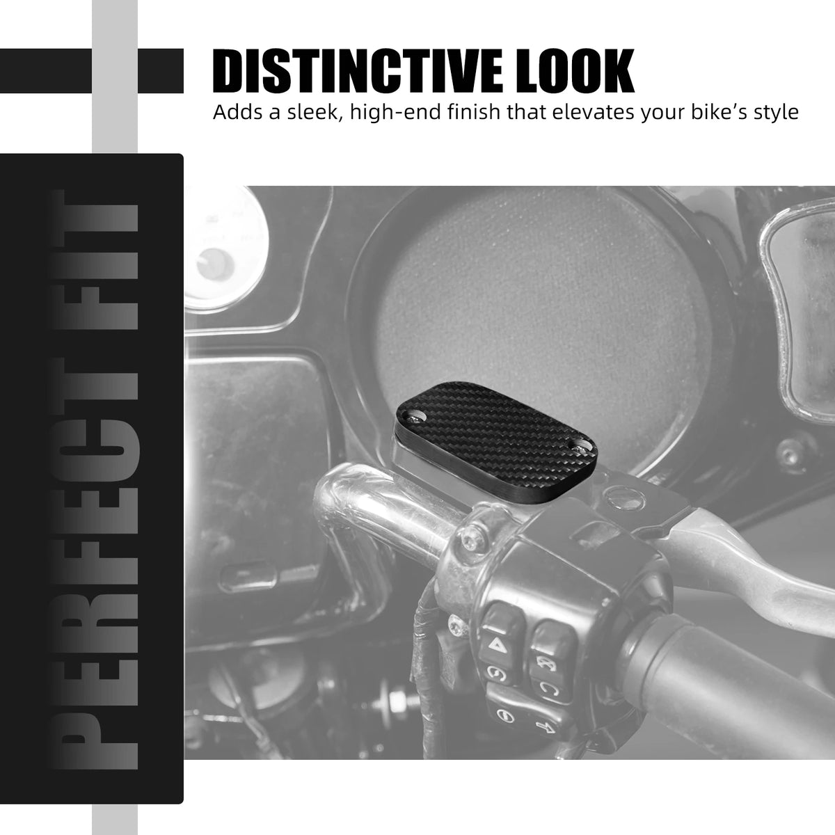 For Harley 2018-2023 Street Glide FLHX Front Brake Master Cylinder Cover Cap Road Glide FLTRX 2018-2022 Road King FLHR 2018-2022
