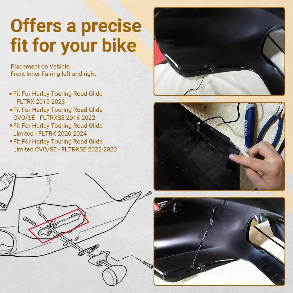 Motorcycle Front Inner Turn Signal Support Fit For Harley Touring Road Glide FLTRX Special FLTRXS 2015-2023 Accessories