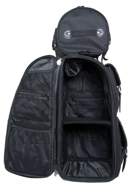 Updated Touring Sissy Bar Bag w/ Studs