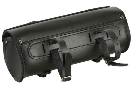 Premium Large Leather Round Tool Bag