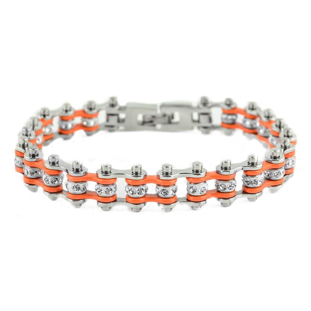 SK2002 Mini Size Two Tone Silver Orange With White