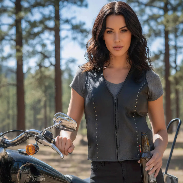 Women's Leather Vests
