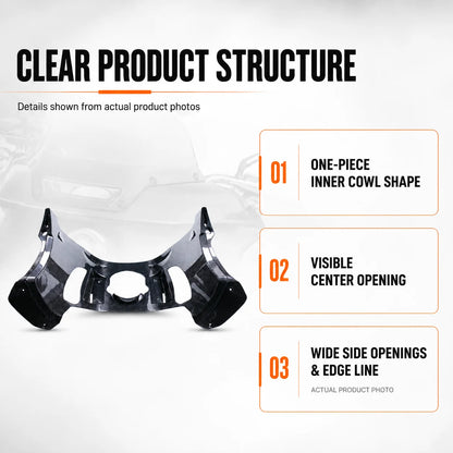 Front Inner Fairing Cover Carbon Fiber Cowl Panel Trim for Harley Low Rider S ST FXLRST 2022-2025 Motorcycle Accessories