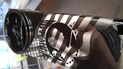 Harley Black and white POW MIA tribute console