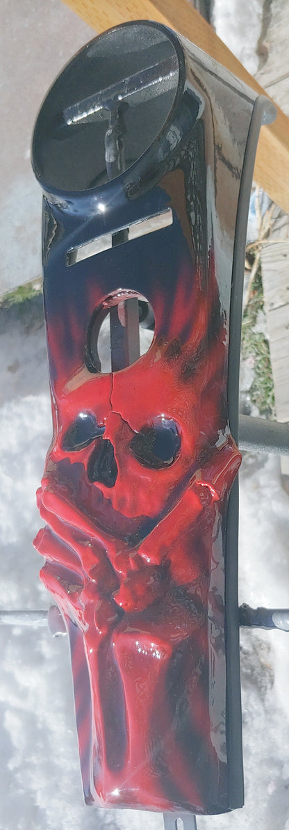 Harley Davidson softail console with 3D skull theme