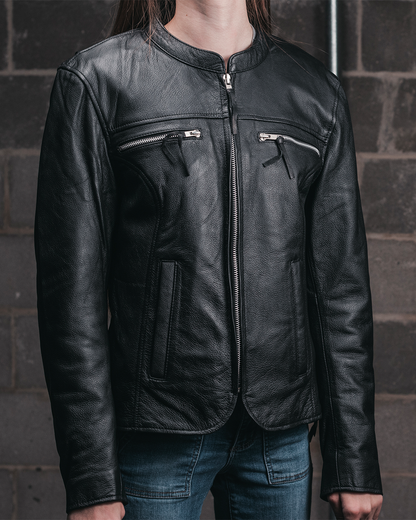 Roxy - Women's Leather Motorcycle Jacket