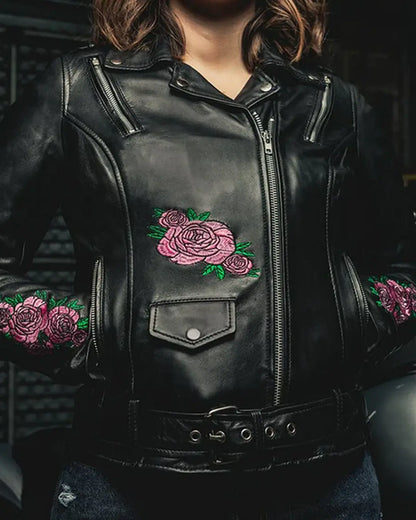 Bloom - Women's Motorcycle Leather Jacket