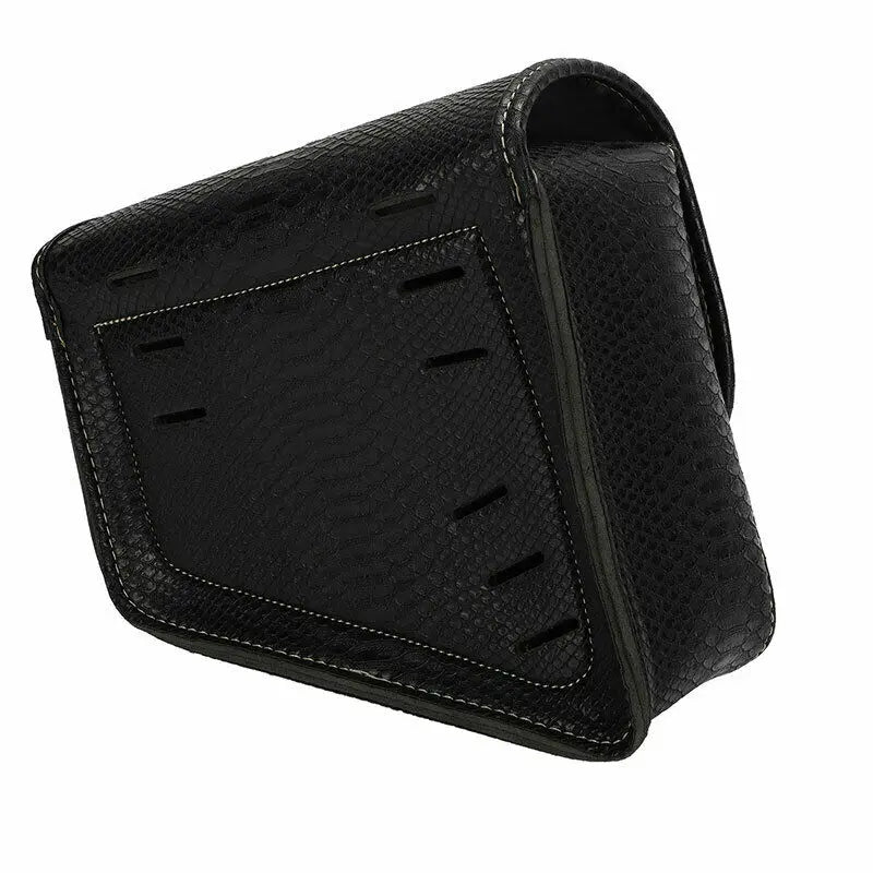 Motorcycle PU Leather Luggage Side Saddle Bag For Harley Sportster XL883 1200 Left Right Black Saddlebag Motorbike Accessories
