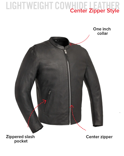 Titan Men's Motorcycle Leather Jacket