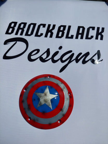 Captain America shield derby cover and points cover