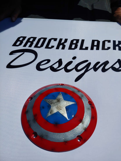 Captain America shield derby cover and points cover