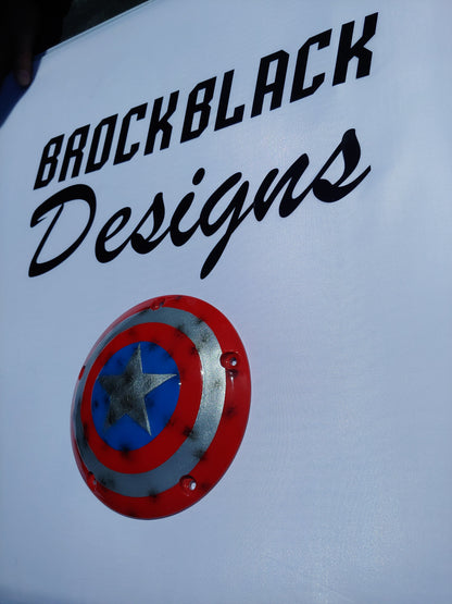 Captain America shield derby cover and points cover