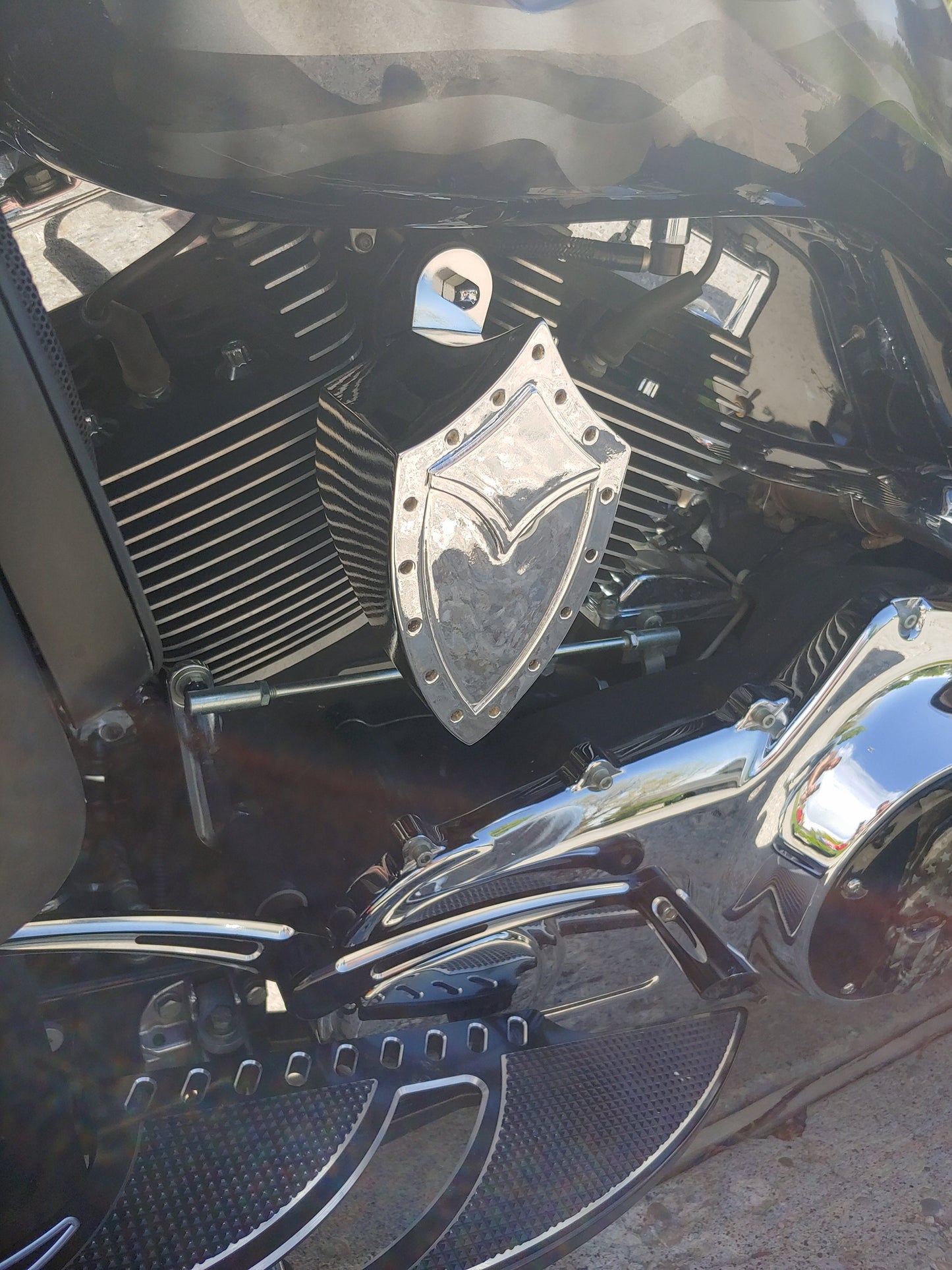 Chrome Harley Davidson Maximus Horn Cover