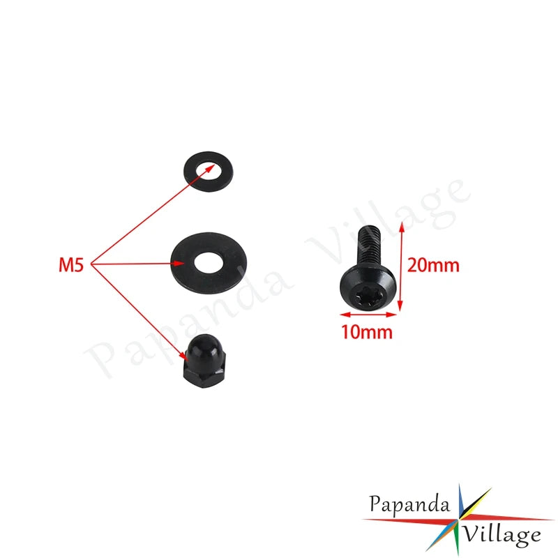 For Harley Road King Sport Glide Low Rider MEM7411/7421/7441/7451 Motorcycle Aluminum Fairing Windshield Cowl Mount Bolts Screws