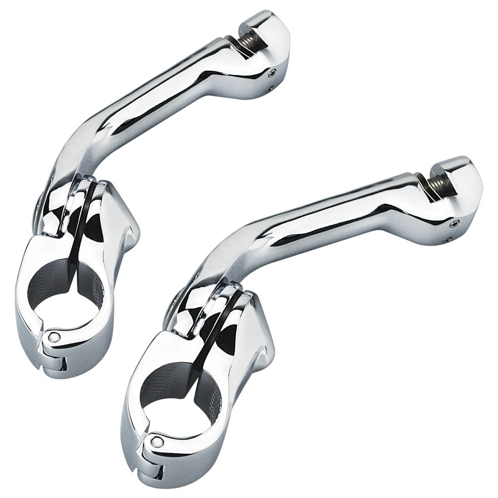 1-1/4" Motorcycles Engine Guard Foot Pegs Mount Kit Footrest For Harley Honda Davidson Road King Sportster Fat Boy Electra Glide