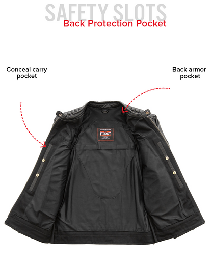 Daredevil Men's Motorcycle Twill/Leather Jacket