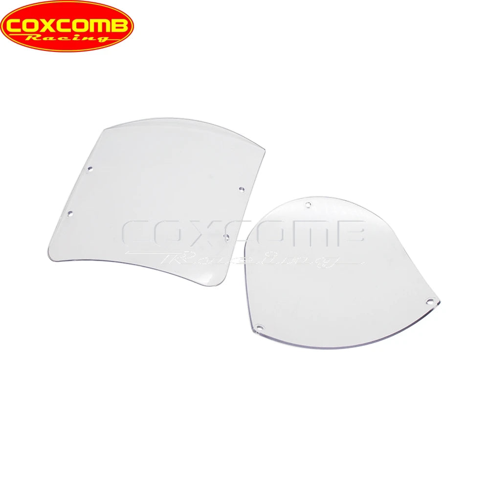 Clear Windshield Quarter Headlight Fairing Replacement Windshield Wind Screen For Harley Dyna Sportster XL1200R XL1200S XL1200L