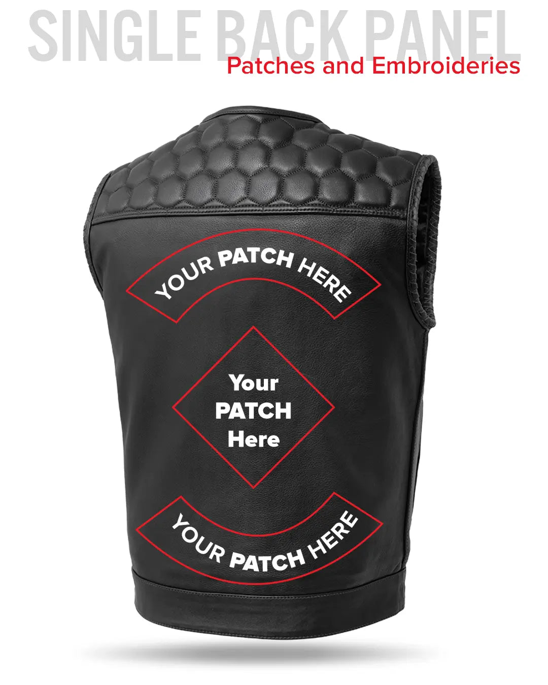 Hornet Men's Club Style Leather Vest