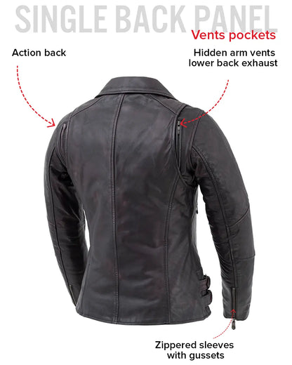 Wildside - Women's Motorcycle Leather Jacket