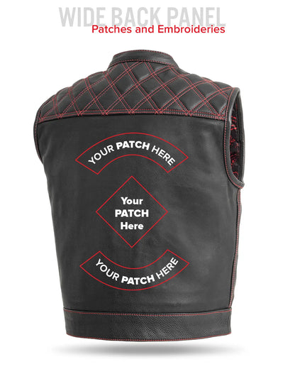 Upside Men's Club Style Leather Vest