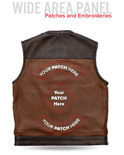 Gunner Men's Leather Motorcycle Vest (Limited Edition)